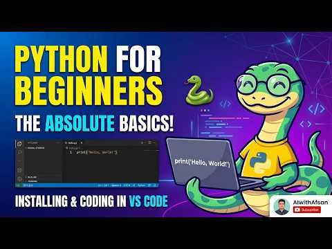 Python Tutorial for Beginners #1: Install Python & VS Code + Your First Program