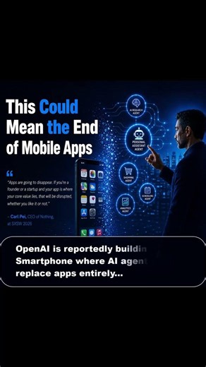 There is an undeniable paradigm shift in 2026 from 𝗠𝗼𝗯𝗶𝗹𝗲 𝗔𝗽𝗽𝘀 to 𝗔𝗜 𝗔𝗴𝗲𝗻𝘁𝘀.