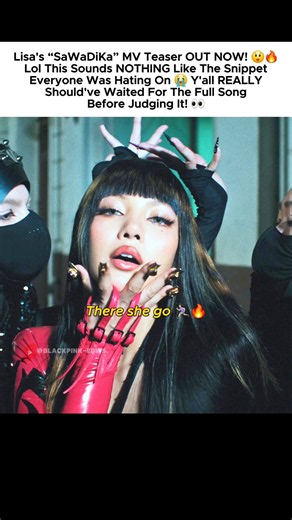 Lisa "SaWaDiKa" MV teaser out now! 😱🔥 #lisa #리사 #blackpink #블랙핑크