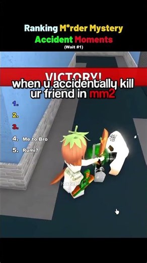 MM2 Funniest Accidents Ranked 🤣 #mm2 #funny #roblox