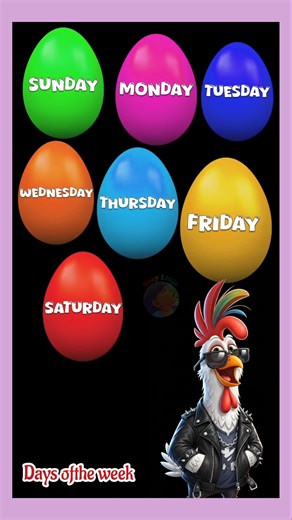 Weekdays eggs song || days of the week song for kids #staylittlechannel