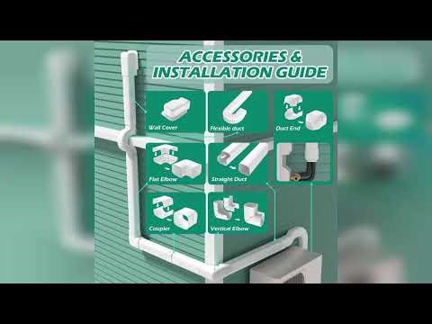 Review: 4'' 17 Ft Mini-split Line Set Covers, Line Hide Cover Kit for Mini Split Air Condition...