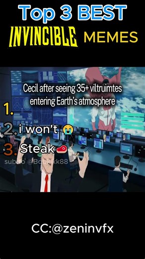 Top 3 BEST INVINCIBLE memes PART 3