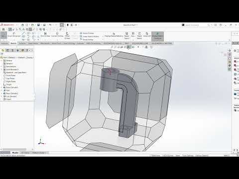SOLIDWORKS CAD Test Tutorial | Extrusions, Cuts, Fillets & Rib.