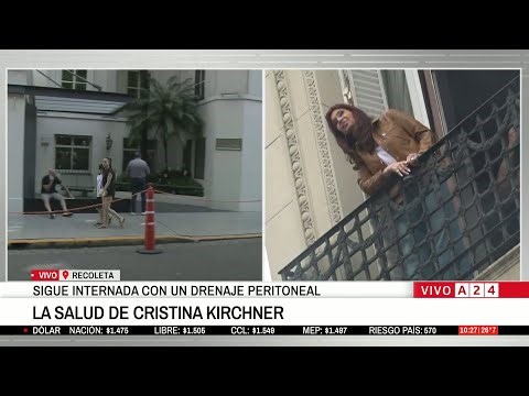 📢 CRISTINA FERNÁNDEZ DE KIRCHNER CON DRENAJE PERITONEAL TRAS SU OPERACIÓN DE APENDICITIS