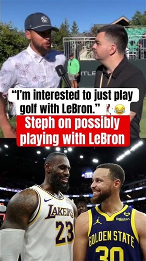 Stephen Curry just wants to golf with LeBron 🤣
