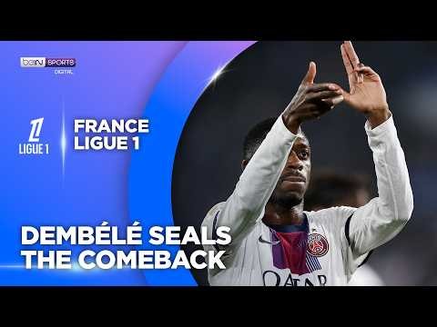 PSG Comeback Goal! Ousmane Dembélé Strikes in the 85th Minute Against Strasbourg | beIN SPORTS USA