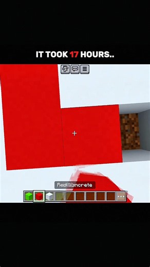 IT TOOKS 17 HOURS.. 🤯 #shorts #minecraft