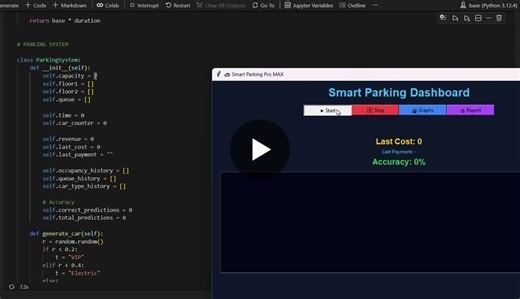 #python #datascience #simulation #oop #tkinter #programming #pythonprojects #softwaredevelopment #computerscience #studentproject #machinelearning #dataanalysis | Rana Fayez