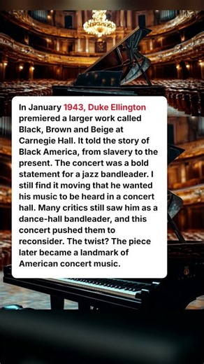 Duke Ellington Premiered His Masterpiece at Carnegie Hall — Hollywood Took Notice