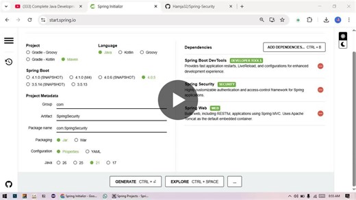 #springboot #springsecurity #java #learninginpublic #100daysofcode #javadeveloper #backenddevelopment | Hamja khan