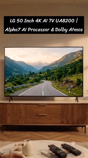 LG 50 Inch 4K AI TV UA8200 | Alpha7 AI Processor & Dolby Atmos