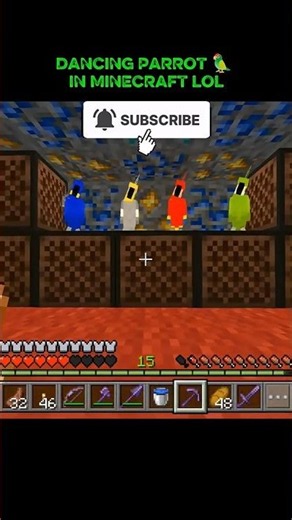 Dancing Parrots #core #minecraft #shorts