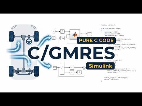 Path Tracking with MPC: Autonomous Driving C/GMRES Chassis Algorithm in MATLAB/Simulink | C Code