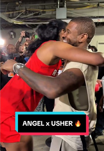 BIG GAME. BIG NAMES IN ATLANTA. 🔥 Usher and Angel Reese hit a celly after the @Atlanta Dream dub! #WNBASeason30 | #2026WNBAFinals #usher #angelreese #wnba