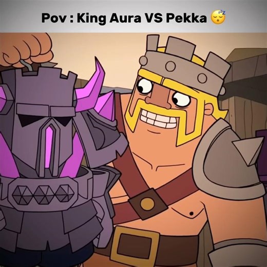 Pekka Aura VS King 🥶 #clashroyale #clash #edit