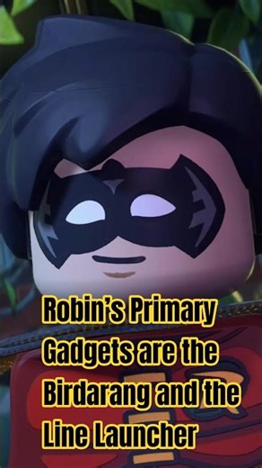 Robin’s Primary Gadgets are the Birdarang and the Line Launcher #batman #lego #legobatman ‪@LEGO‬
