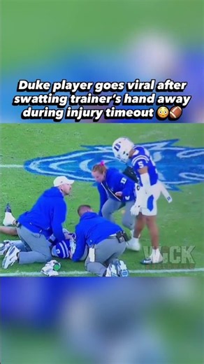Duke player swats trainer’s hand away during UNC game