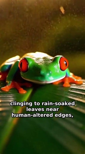 Red‑eyed Tree Frog Escapes Storms at Rainforest Edge — Will It Thrive?