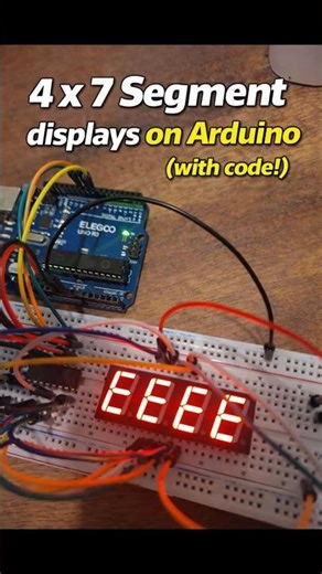 Lesson 28 Four Digital Seven Segment Display Arduino