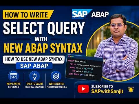 How to write select query WHERE Clause with Inline Declaration | SAP ABAP Tutorial. New syntax ABAP