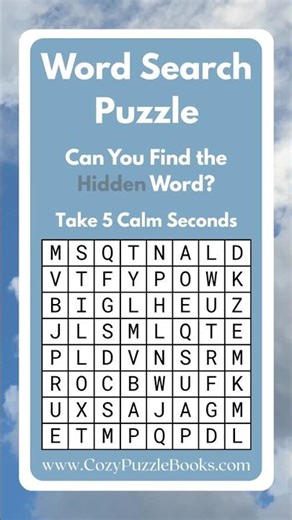 Word Search Puzzle 🍃 Find STILL in 5 Calm Seconds