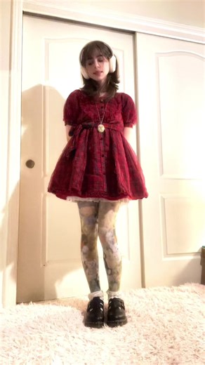 🧸❤️ #lizlisa #lizlisadress #8065maryjanes #dollettecore #teddycore #heartdress #dollcorefashion #bloomers