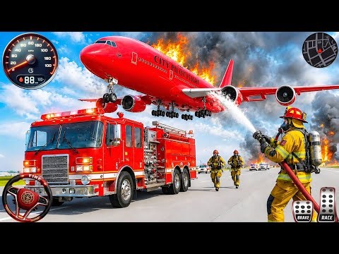 Fire Truck Rescue Simulator 3D - US Emergency 911 Real Heroes - Android GamePlay