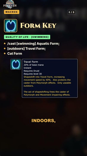 3 macros every Druid player needs in WoW Forever