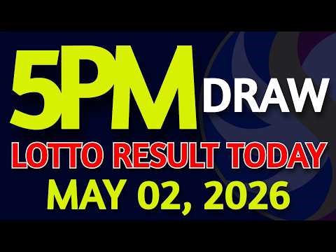 Lotto Result Today 5pm draw May 02, 2026 PCSO