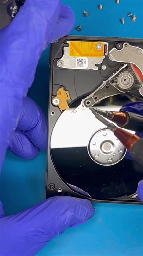Opening computer laptops hard drives what’s inside ?