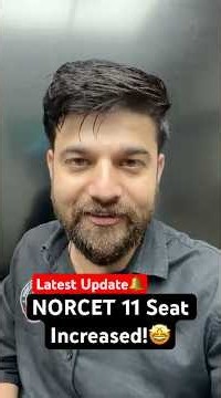NORCET 11 Seat Increased🤩 #norcet11 #norcetexam #norcet #aiimsnursingofficer #conceptrna
