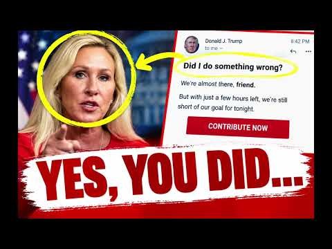 🚨 Marjorie Taylor Greene REPLIES to Trump's "Did I Do Something Wrong?" Email With a Brutal List...