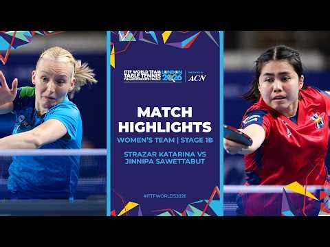 Katarina Strazar vs Jinnipa Sawettabut | WT - Groups | #ITTFWorlds2026