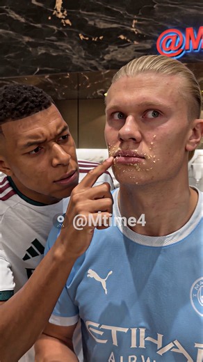 Mbappé Checked The Seal… Haaland Checked The Bottom 😏 #parody #football #haaland