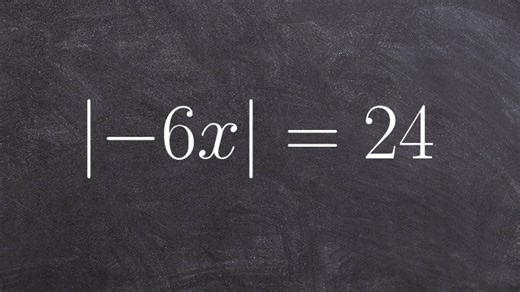 Solving an absolute value equation using two cases