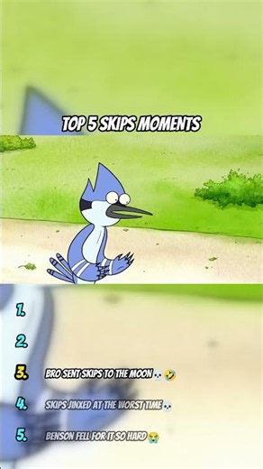 Top 5 Skips Moments Pt. 7 | Regular Show #shorts #regularshow #top5