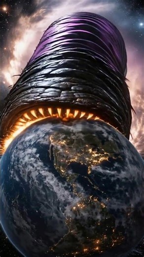 Space Worm Emerges From Black Hole 🕳️🪱