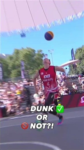 Is the dunk valid or nah? 🤔 Drop your verdict in the comments! 👀⬇️ #3x3WTMarseille #3x3WT