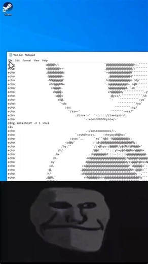 Trollface's Ultimate Batch File Prank 🤣 #shorts #meme #pranks