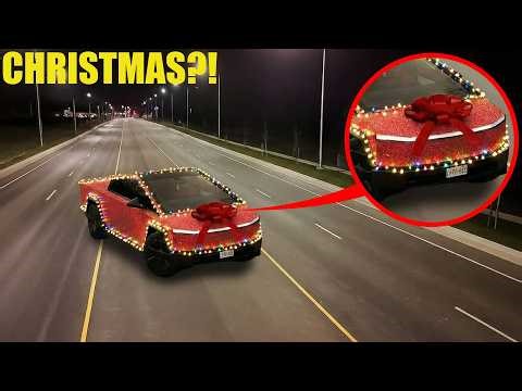if you see this bloody christmas cybertruck, run!