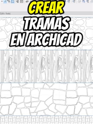 Creación de Tramas en ArchiCAD #archicad #Arquitectura #arquitecto #architecturestudent #arqchitecture