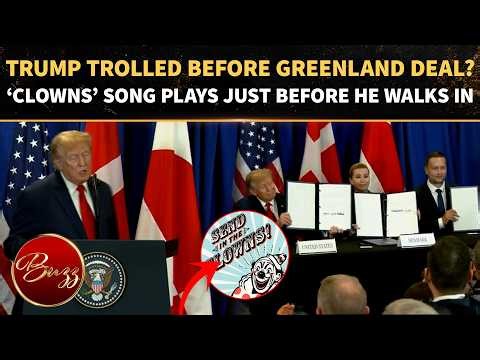 Trump Gets HUMILIATING Welcome? ‘Send In The Clowns’ BLARES Before Trump Sign Greenland Deal