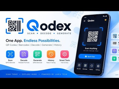 QODEX - SCANNER AND CODE GENERATOR APP | Download Now From Play Store