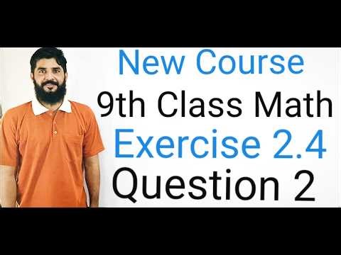 9th Class Math (New Course) | Exercise 2.4 Question 2 (Complete Solution) | Logarithms Step-by-Step