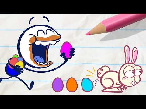 Easter Egg-Cess | Pencilmation Cartoons!