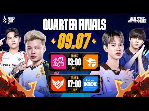 🔴 TRỰC TIẾP: FULL SENSE vs RELOVE DEEP CROSS GAMING | QUARTER FINALS - APL 2026 (NGÀY 09/07)