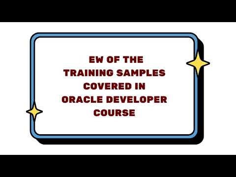 Oracle Developer Training Samples By QuickXpert Infotech