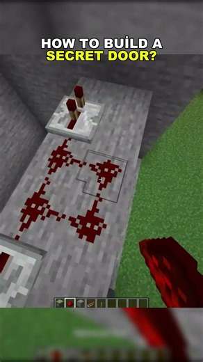 EASY Secret Door Tutorial in Minecraft #minecraft #shorts #tutorial
