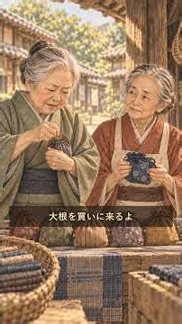 初めて売れた巾着【創作昔話】